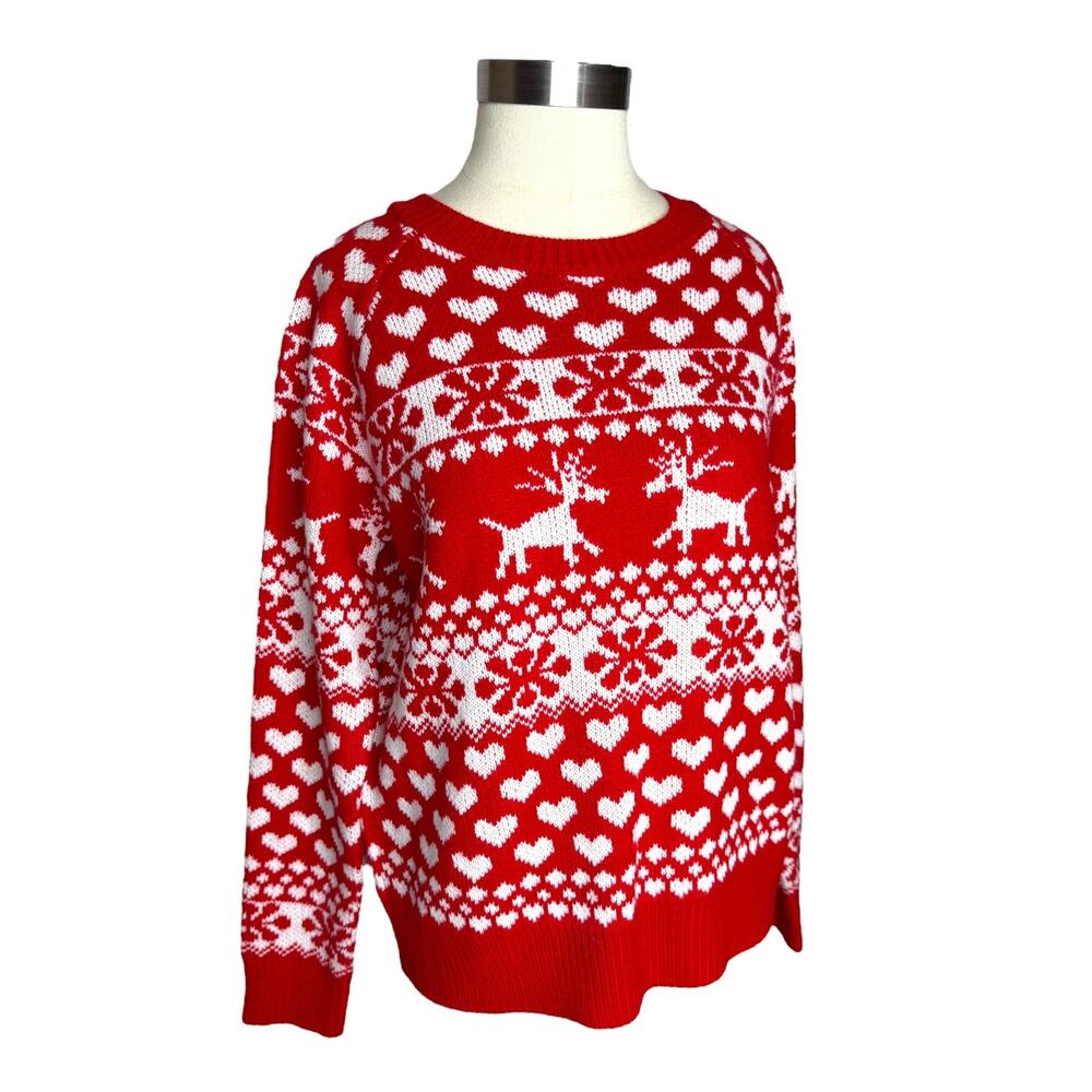 Zaful Holiday Sweater Knit Crew Neck Size Small 4